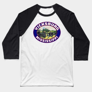 Vicksburg Mississippi National Military Park Civil War Baseball T-Shirt